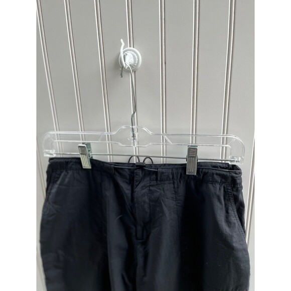 Danskin Capri Pants Medium Black 3 Pocket Draw String  Jogging Light Weight - Picture 2 of 6